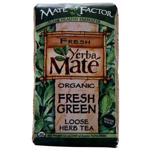 Mate Factor Organic Yerba Mate - Loose Herb Tea Fresh Green 12 oz