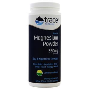 Trace Minerals Research Stress-X Magnesium Powder (350mg) Lemon Lime 17.6 oz