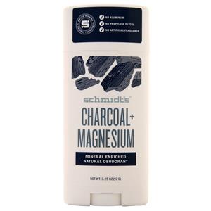 Schmidt's Deodorant Mineral Enriched Natural Deodorant Charcoal + Magnesium 3.25 oz