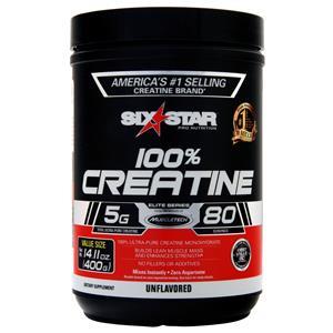 Six Star Pro Nutrition 100% Creatine Elite Series Unflavored 400 grams