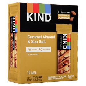 Kind Nuts & Spices Bar Caramel Almond & Sea Salt 12 bars