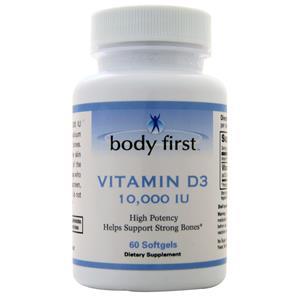 Body First Vitamin D3 (10,000IU)  60 sgels
