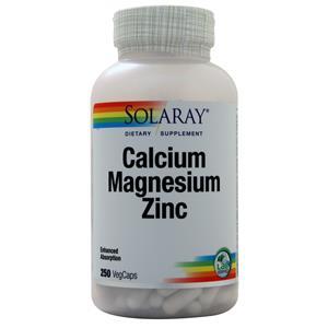 Solaray Calcium Magnesium Zinc  250 vcaps