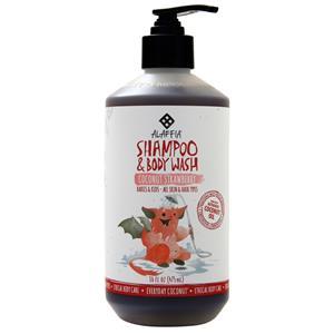 Alaffia Everyday Coconut Shampoo & Body Wash (Babies & Up) Coconut Strawberry 16 fl.oz