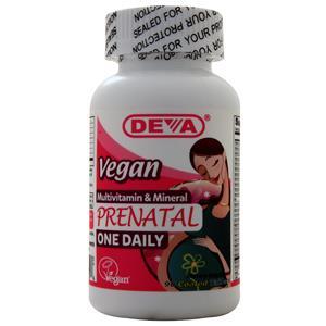 Deva Nutrition Vegan Multivitamin & Mineral Prenatal - One Daily  90 tabs