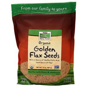 Now Golden Flax Seeds - Organic  2 lbs