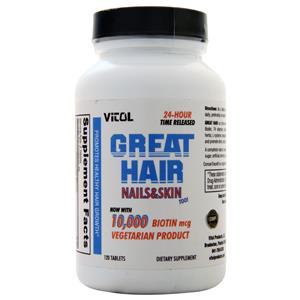 Vitol Great Hair - Nails & Skin Too!  120 tabs