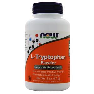 Now L-Tryptophan Powder  2 oz