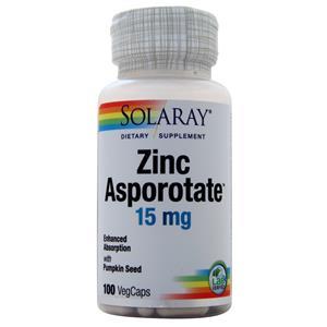 Solaray Zinc Asporotate  100 vcaps