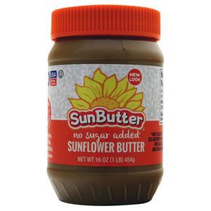 SunButter No Sugar Added Sunflower Butter  16 oz