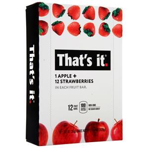 That's it Nutrition Fruit Bar Apple & Strawberries 12 bars