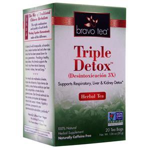 Bravo Tea Triple Detox Herbal Tea  20 pckts