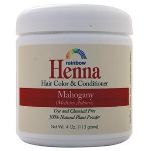 Rainbow Research Henna Hair Color & Conditioner Mahogany (Medium Auburn) 4 oz