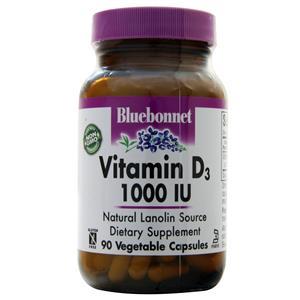 Bluebonnet Vitamin D3 (1000IU)  90 vcaps