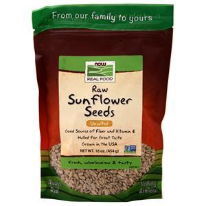 Now Sunflower Seeds - Raw Hulled Unsalted  16 oz