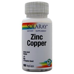 Solaray Zinc Copper  100 vcaps