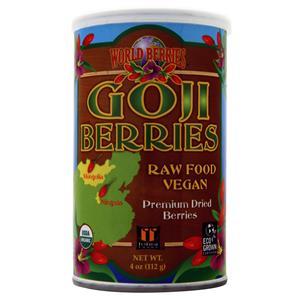 Funfresh Foods World Berries - Goji Berries - Raw Food Vegan Premium Dried Berries  4 oz