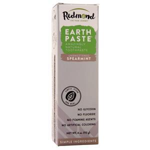 Redmond Life Earth Paste - Amazingly Natural Toothpaste Unsweetened Spearmint 4 oz