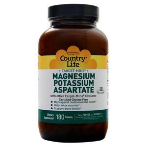 Country Life Target-Mins - Magnesium Potassium Aspartate  180 tabs