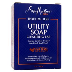 Shea Moisture Three Butters Utility Soap Cleansing Bar for Men  5 oz