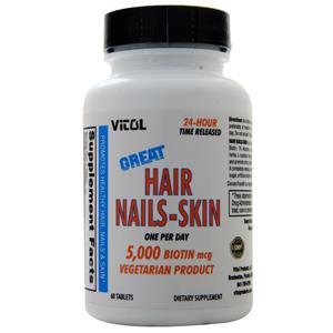 Vitol Great Hair Nails-Skin One Per Day  60 tabs
