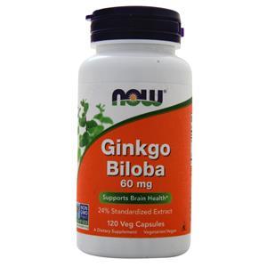 Now Ginkgo Biloba (60mg)  120 vcaps