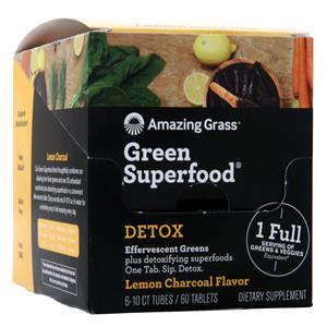 Amazing Grass Green Superfood Effervescent Greens Lemon Charcoal - Detox 6 unit