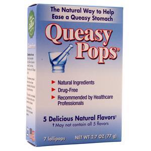 Three Lollies Queasy Pops Assorted Natural Flavors 7 count