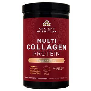 Ancient Nutrition Multi Collagen Protein Beauty + Sleep Vanilla Chai 467.4 grams