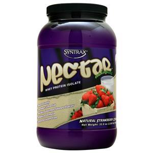 Syntrax Nectar Whey Protein Isolate - Natural Natural Strawberry Cream 2 lbs