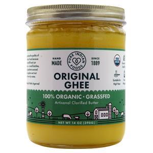 Pure Indian Foods Original Ghee - 100% Organic (Grassfed)  14 oz