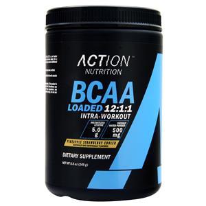 Action Nutrition BCAA Loaded 12:1:1 Pineapple Strawberry Cooler 249 grams