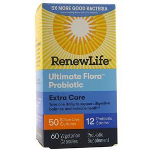 Renew Life Ultimate Flora Probiotic - Extra Care 50 Billion  60 vcaps