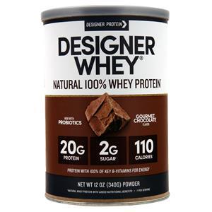 Designer Protein Designer Whey Natural 100% Whey Protein Gourmet Chocolate 12 oz