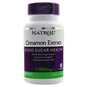 Natrol Cinnamon Extract - Blood Sugar Health  80 tabs