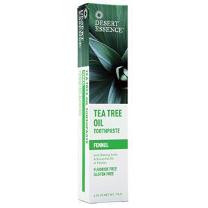 Desert Essence Tea Tree Oil Toothpaste Fennel 6.25 oz