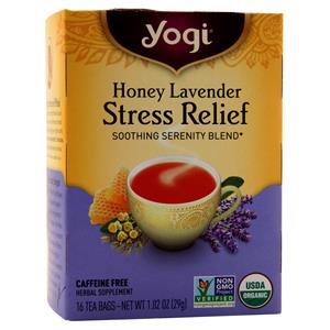 Yogi Honey Lavender Stress Relief Tea Caffeine Free 16 pckts