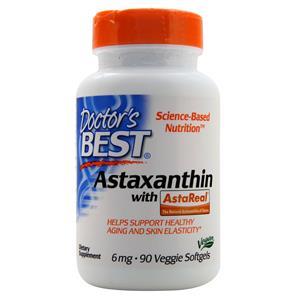 Doctor's Best Astaxanthin with AstaReal (6mg)  90 sgels