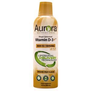 Aurora Nutrascience Mega-Liposomal Vitamin D-3+ Liquid Organic Fruit 16 fl.oz