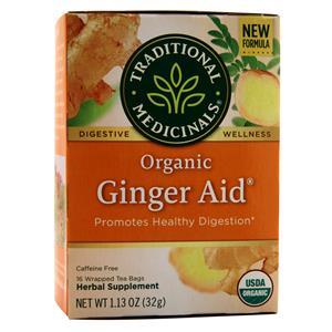 Traditional Medicinals Organic Digestive Wellness Ginger Aid 16 pckts