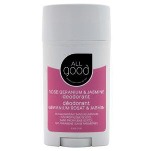 All Good Deodorant Rose Geranium & Jasmine 2.5 oz