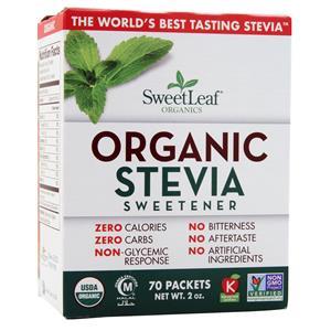 Sweetleaf Stevia Sweetener Powder - Organic  70 pckts