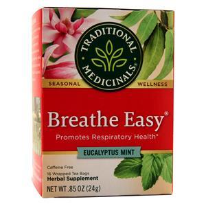 Traditional Medicinals Organic Seasonal Tea Breathe Easy - Eucalyptus Mint 16 pckts