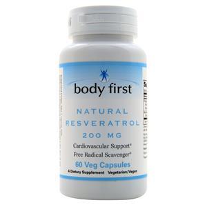 Body First Natural Resveratrol  60 vcaps