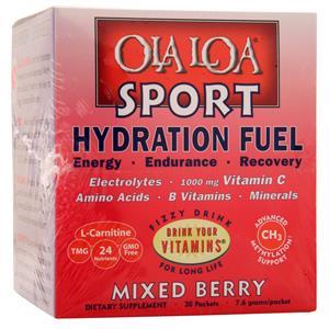 Ola Loa Sport Hydration Fuel Drink Mix Mixed Berry 30 pckts