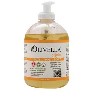 Olivella Face & Body Liquid Soap Apricot 16.9 fl.oz