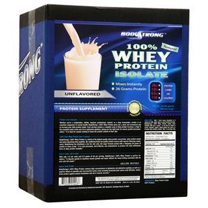 BodyStrong 100% Whey Protein Isolate - Natural Unflavored 10 lbs