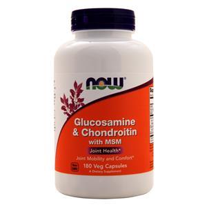 Now Glucosamine & Chondroitin plus MSM  180 vcaps