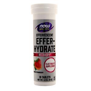 Now Effer-Hydrate Effervescent Tablets Orange Strawberry 10 tabs