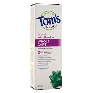 Tom's Of Maine Whole Care Toothpaste Peppermint 4 oz